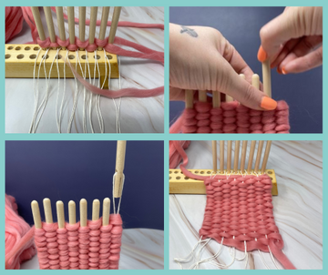 How to Warp a Peg Loom & Get Started Weaving