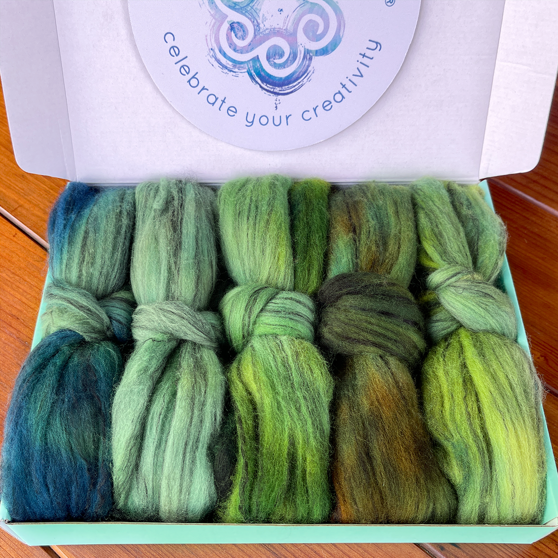 Merino Tencel Collection, Hand Dyed - Greenery