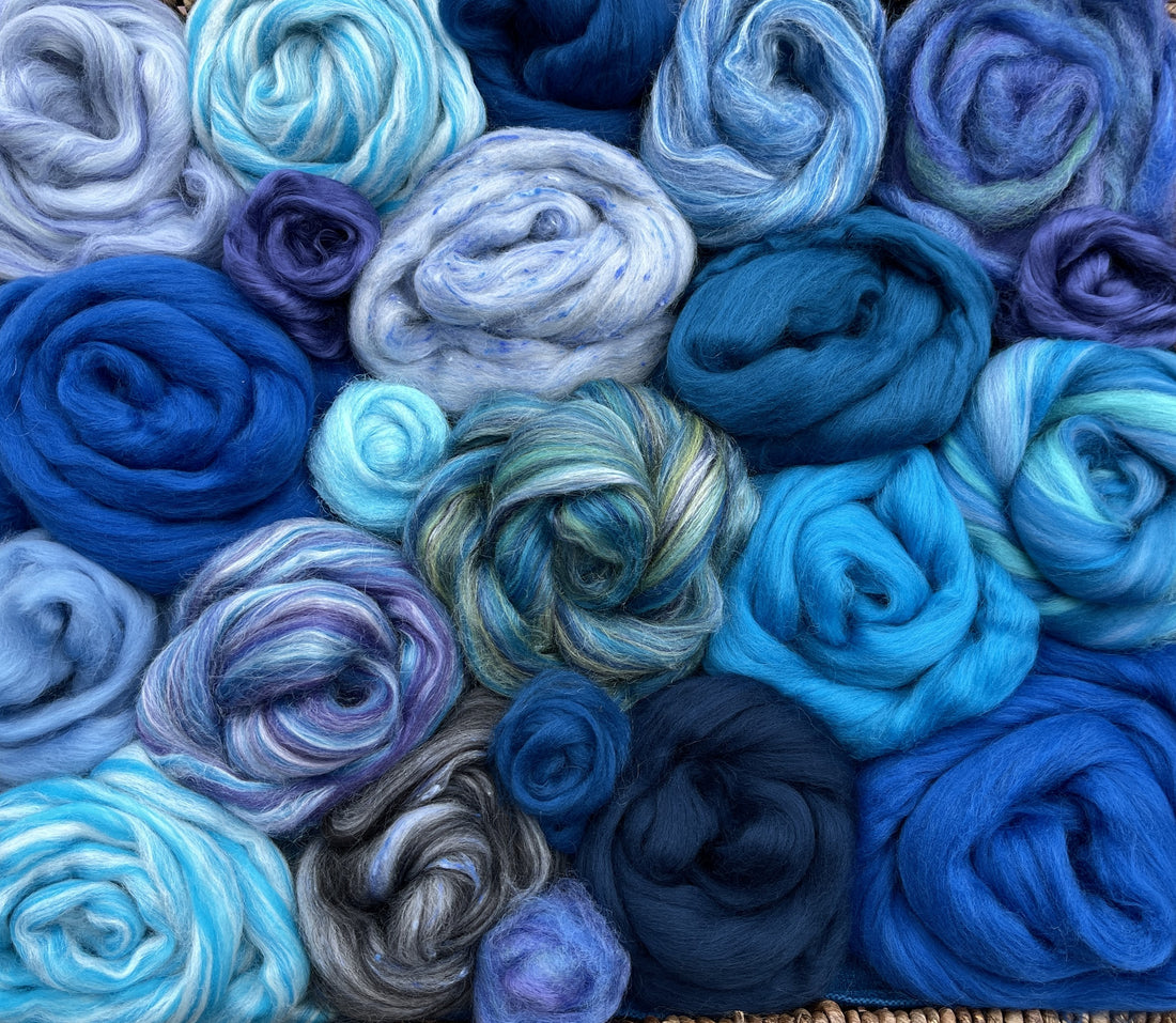 Color Bomb: Merino & Mixed Fiber - Blue Bayou