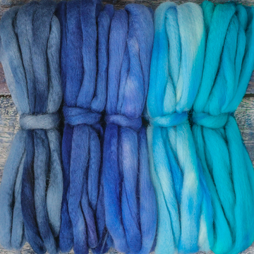 BFL Hand Dyed Collection - Blues
