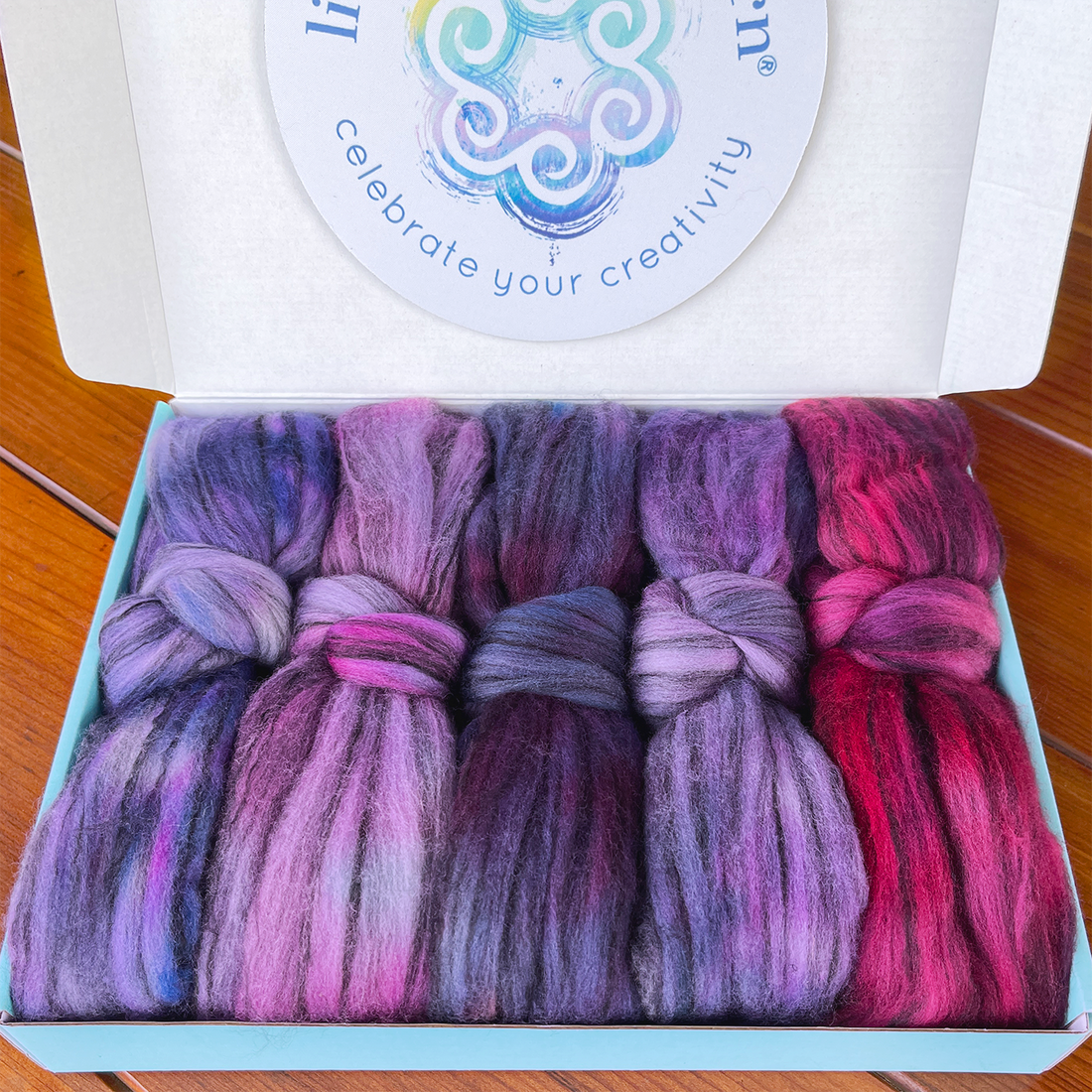 Merino Tencel Collection, Hand Dyed - Purple