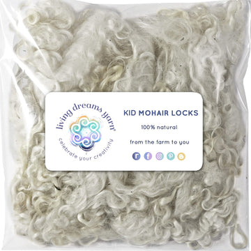 Mohair Locks - White Kid