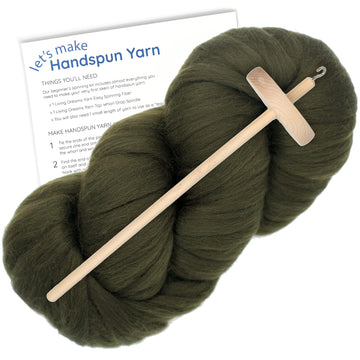 Spin Kit with Drop Spindle & Merino - Cedar