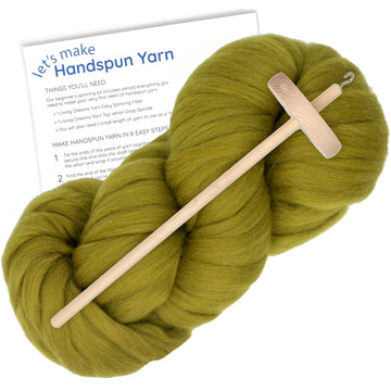 Spin Kit with Drop Spindle & Merino - Moss