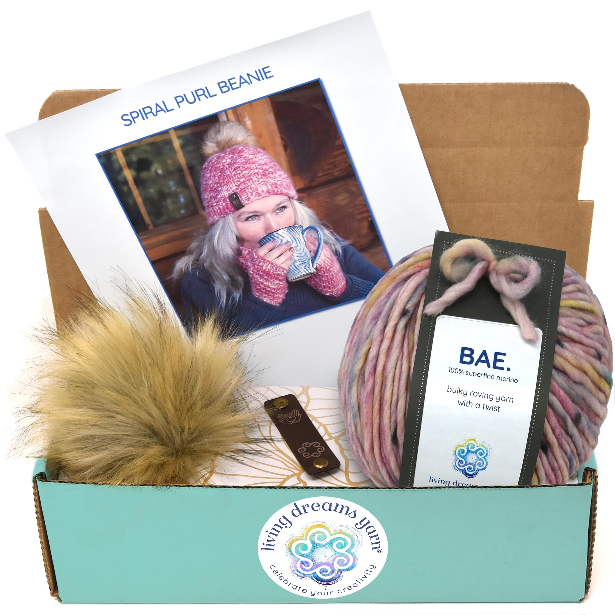 Knit Kit: Spiral Purl Beanie Hat - First Date