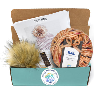 Crochet Kit: Vortex Beanie Hat - Honeybun