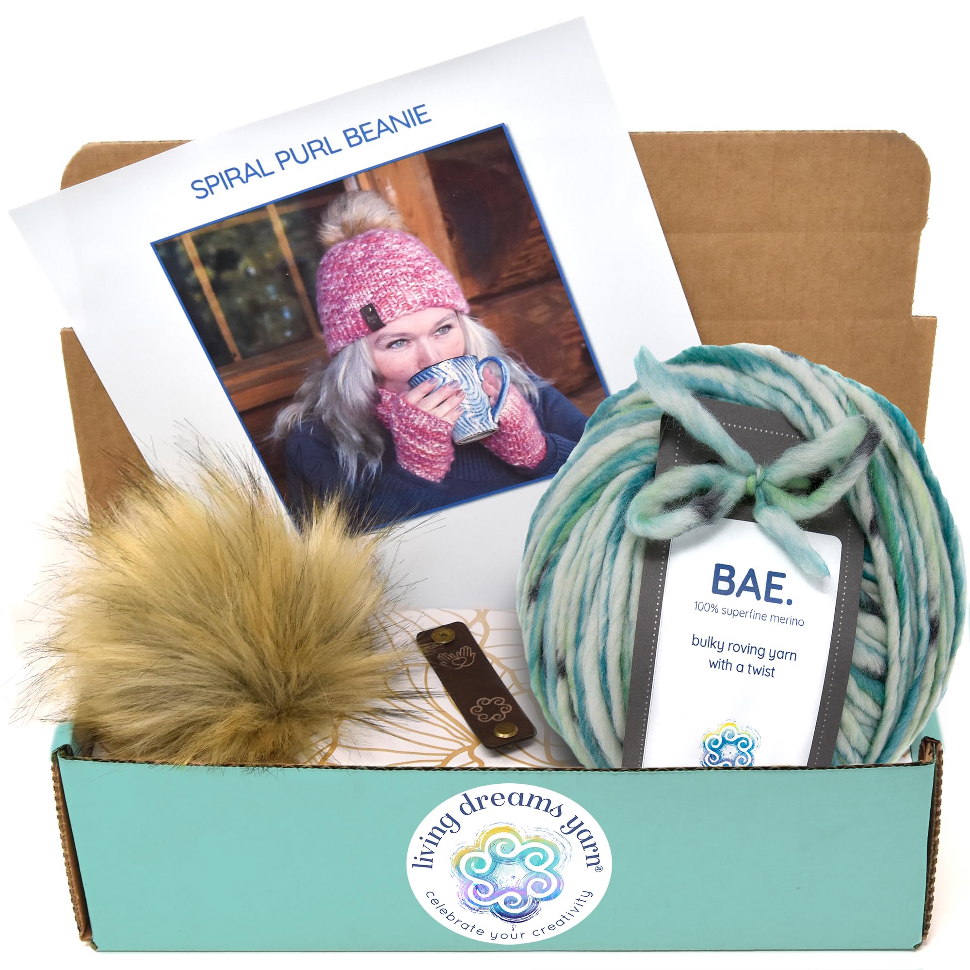 Knit Kit: Spiral Purl Beanie - Spring Fling