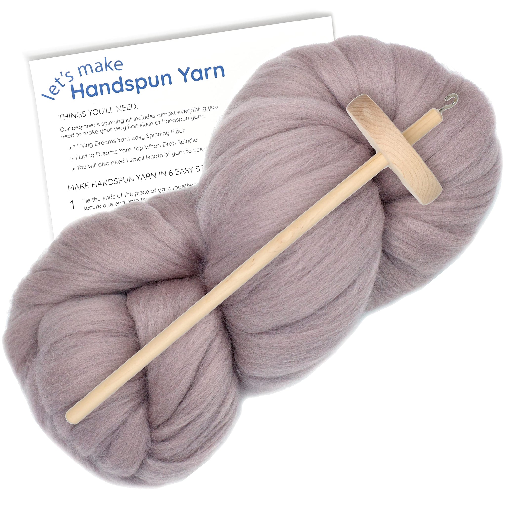 Spin Kit with Drop Spindle & Merino - Mink