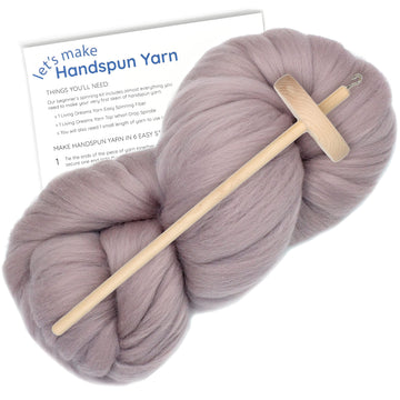 Spin Kit with Drop Spindle & Merino - Mink