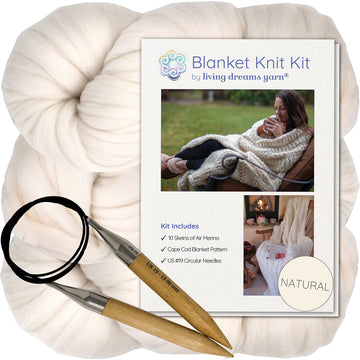 Knit Kit: Merino Blanket Cape Cod - Natural White