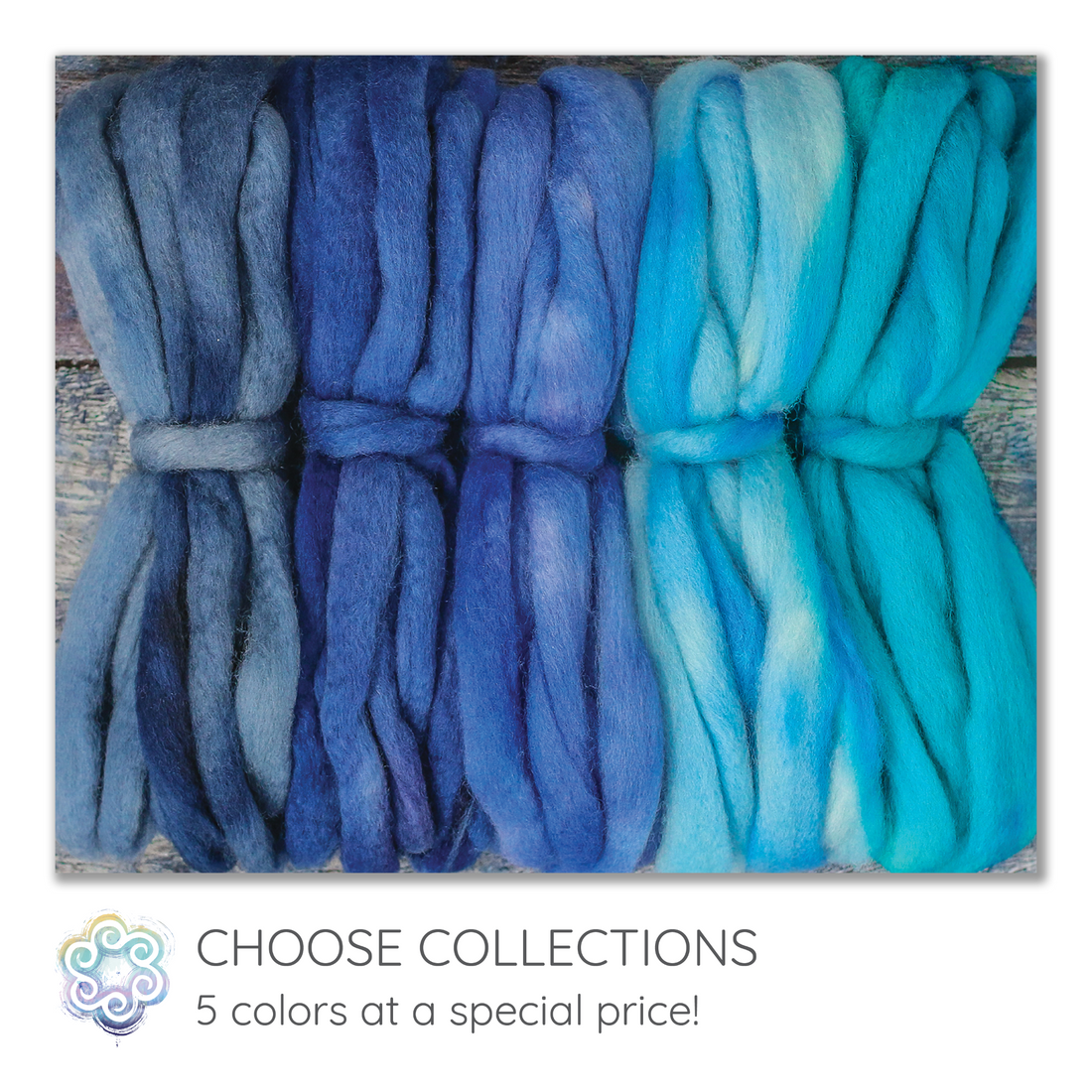 BFL Hand Dyed Collection - Blues