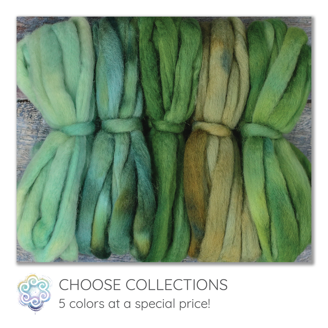 BFL Hand Dyed Collection - Greenery