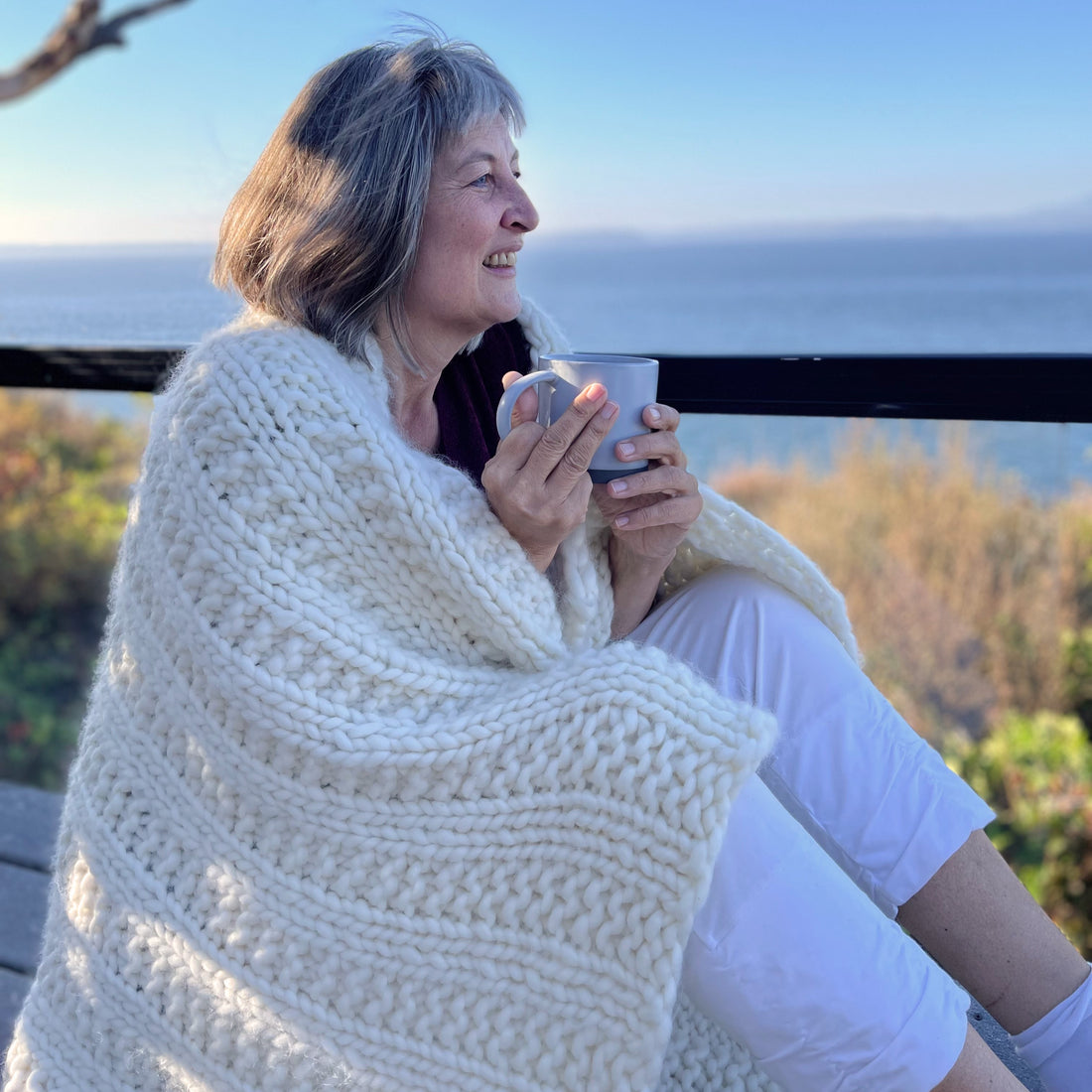 Digital Knitting Pattern Download - Cape Cod Blanket