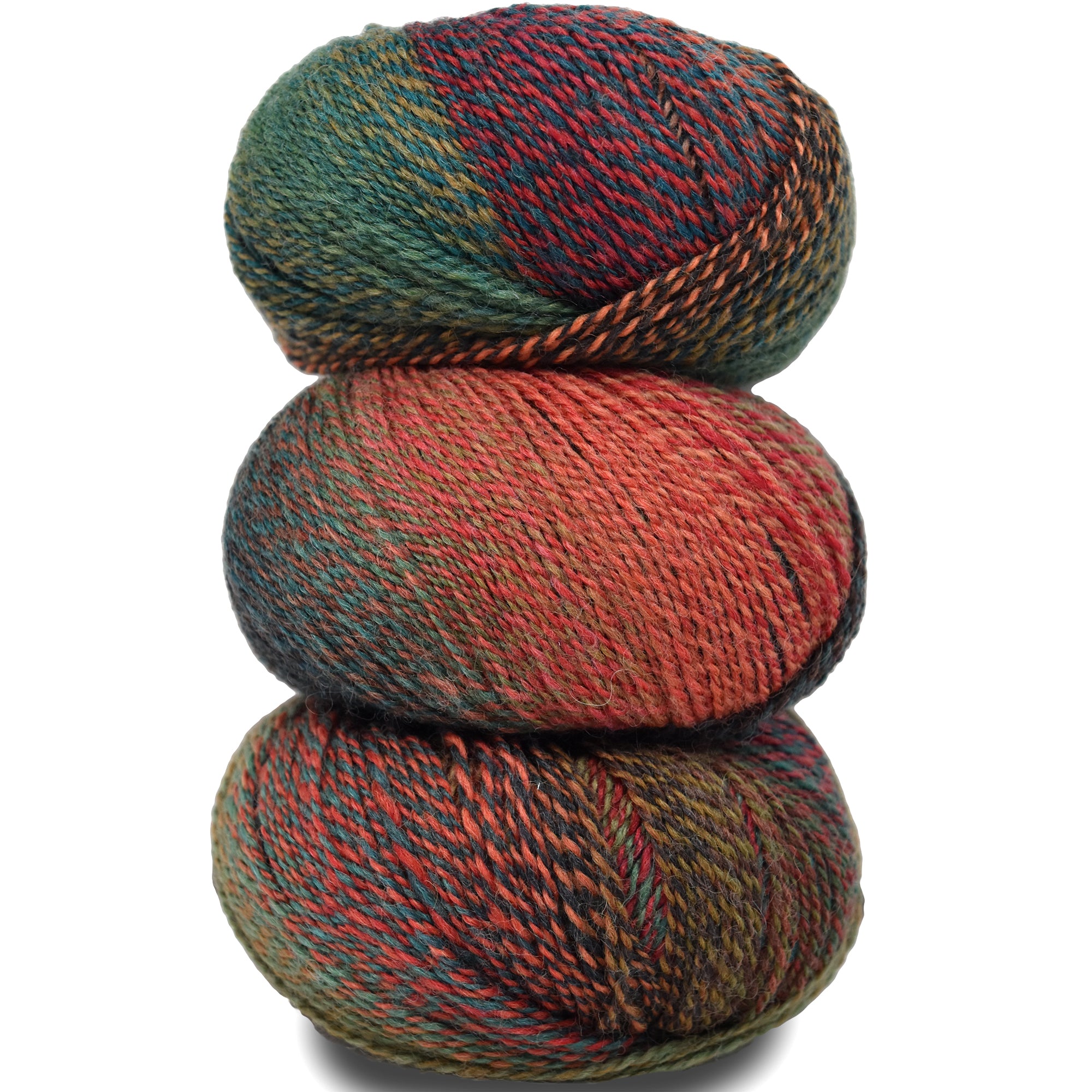 Double Helix, Colorful Wool Yarn- Hodge Podge
