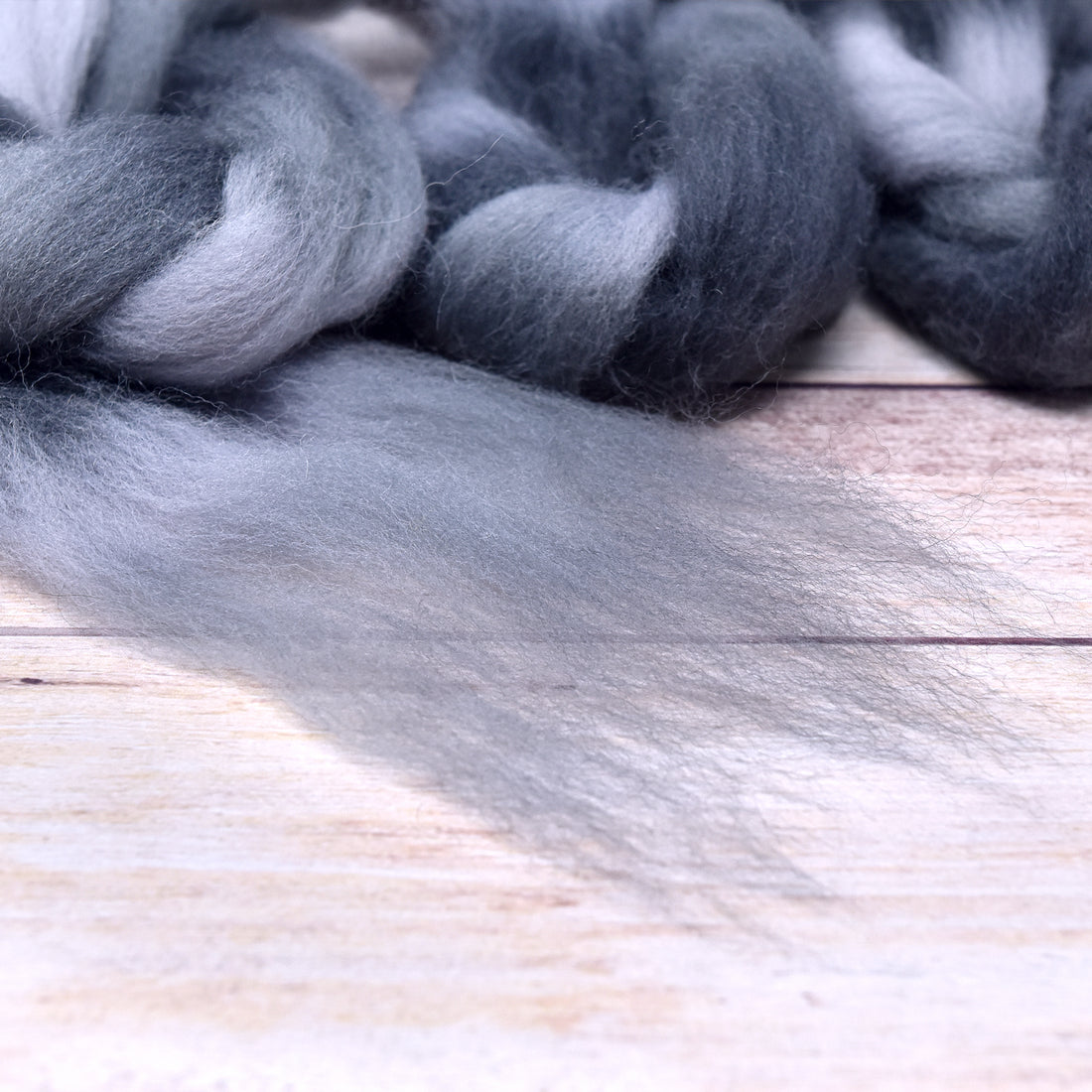 Pre-drafted Space Dyed Wool for Easy Spinning - Drop Out