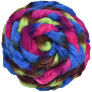 Pre-drafted Space Dyed Wool for Easy Spinning - Far Out