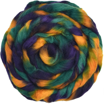 Pre-drafted Space Dyed Wool for Easy Spinning - Free Spirit