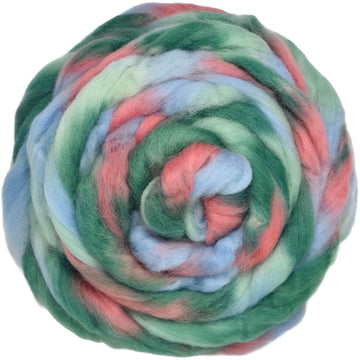 Pre-drafted Space Dyed Wool for Easy Spinning - Summer Love