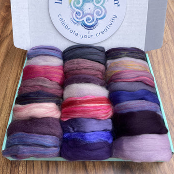 Color Bomb: Merino & Mixed Fiber - Lilacs & Berries