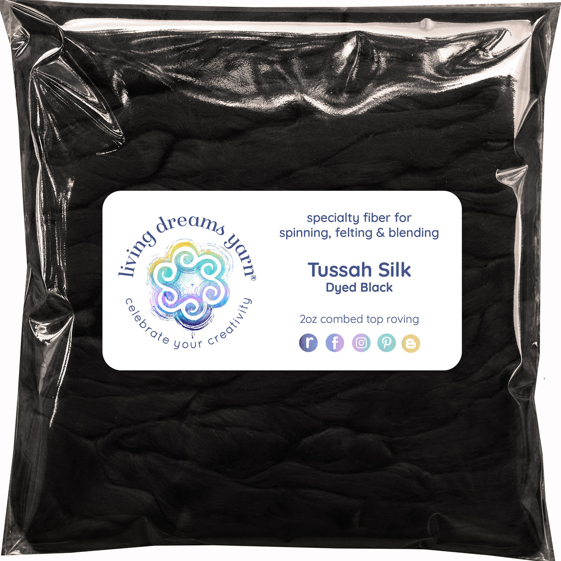 Tussah Silk - Black
