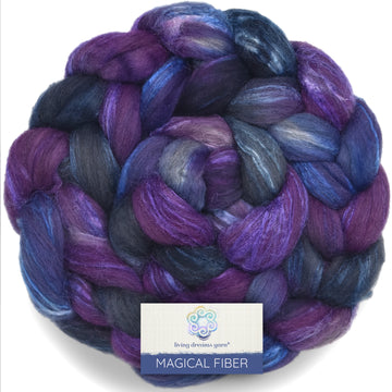 Magical Silk Merino Blend, Hand Dyed - Djinn 4oz