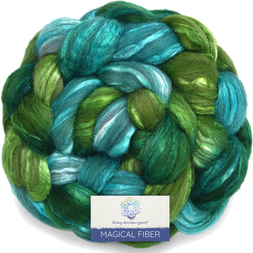Magical Silk Merino Blend, Hand Dyed - Nymph 4oz