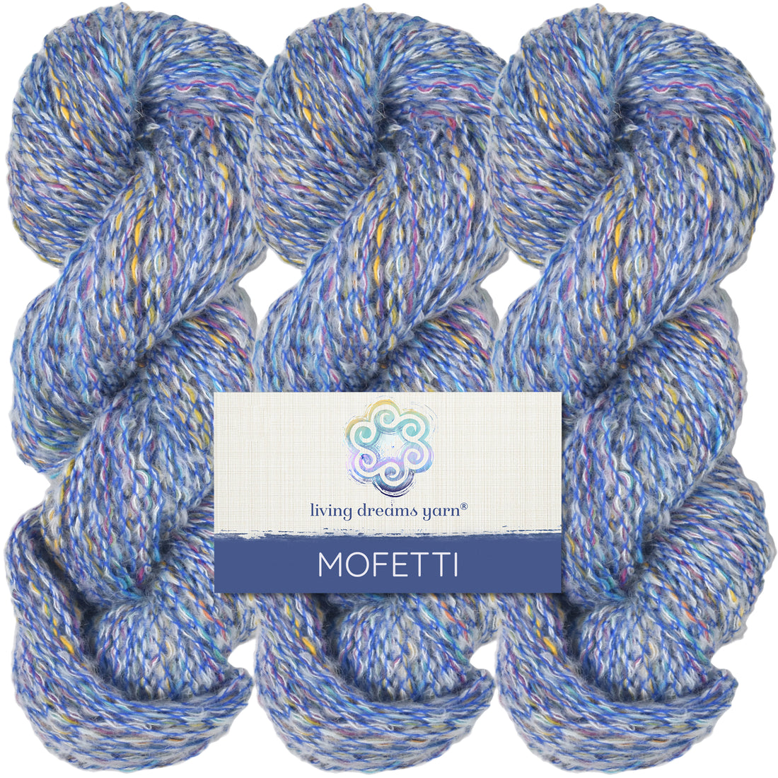 Mofetti DK Yarn - Mohair Yarn with Confetti Speckles - Carnival