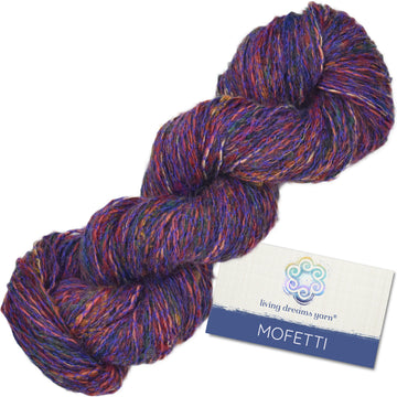Mofetti DK Yarn - Mohair Yarn with Confetti Speckles - Mardi Gras