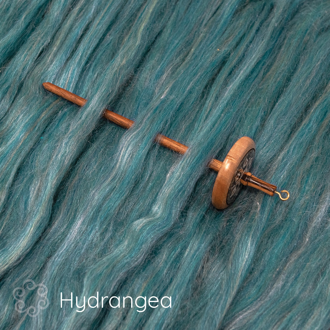 Spin Kit with Drop Spindle & Merino Silk - Hydrangea