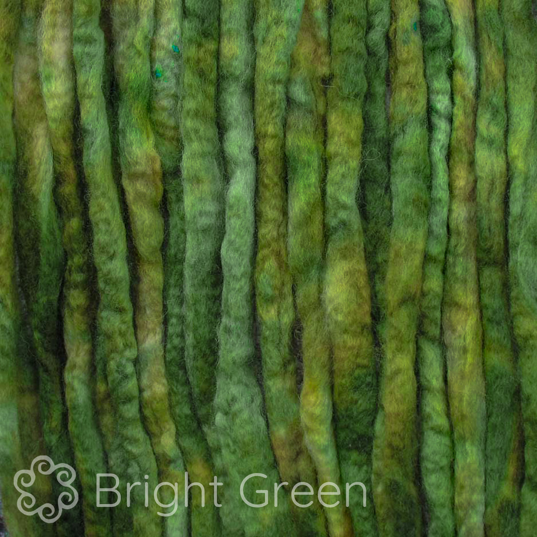 Spin Kit with Drop Spindle & BFL Wool - Bright Green