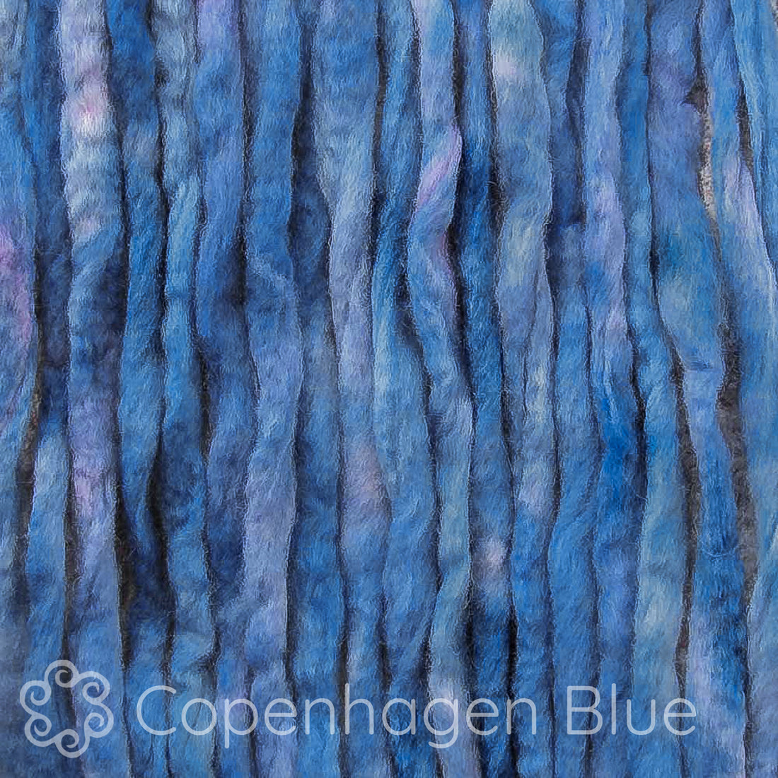 Spin Kit with Drop Spindle & BFL Wool - Copenhagen Blue
