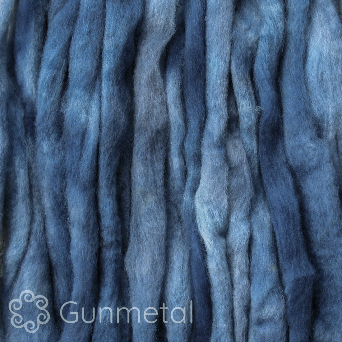 Spin Kit with Drop Spindle & BFL Wool - Gunmetal