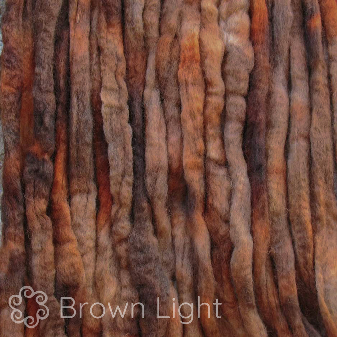 Spin Kit with Drop Spindle & BFL Wool - Light Brown