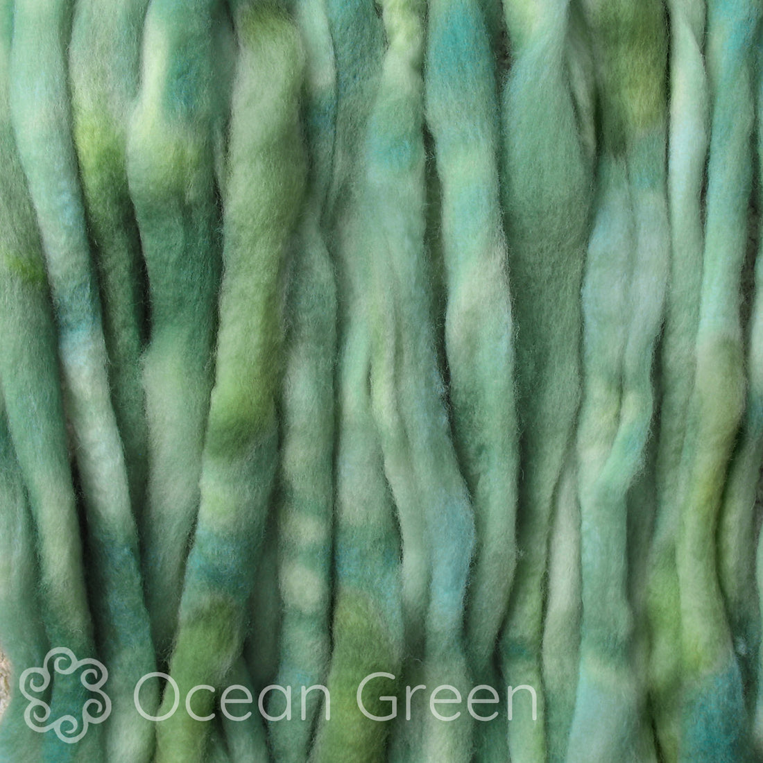 Spin Kit with Drop Spindle & BFL Wool - Ocean Green
