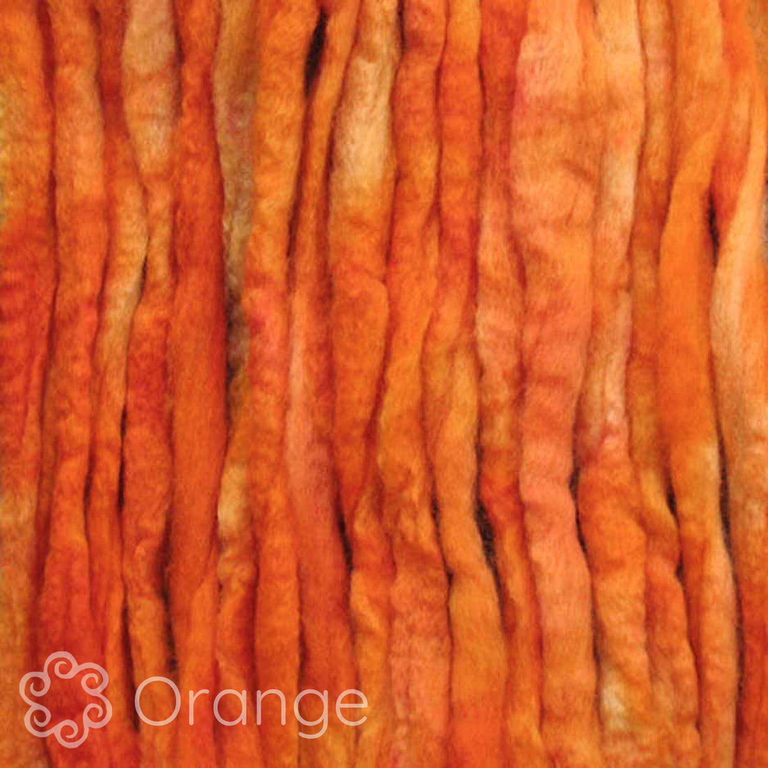 Spin Kit with Drop Spindle & BFL Wool - Orange