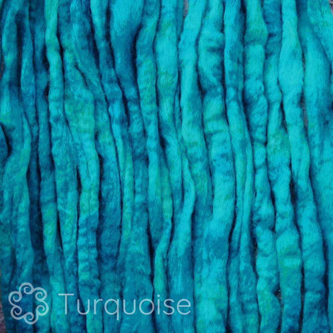 Spin Kit with Drop Spindle & BFL Wool - Turquoise