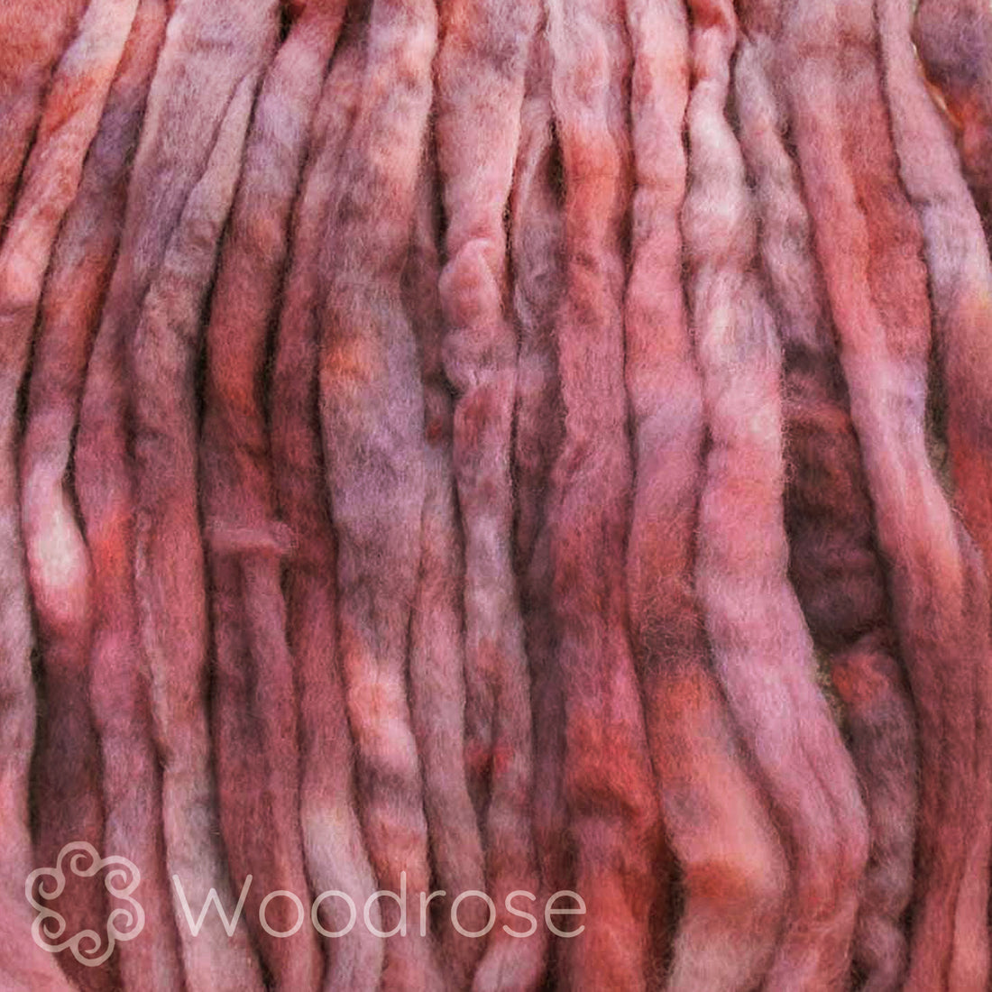 Spin Kit with Drop Spindle & BFL Wool - Woodrose