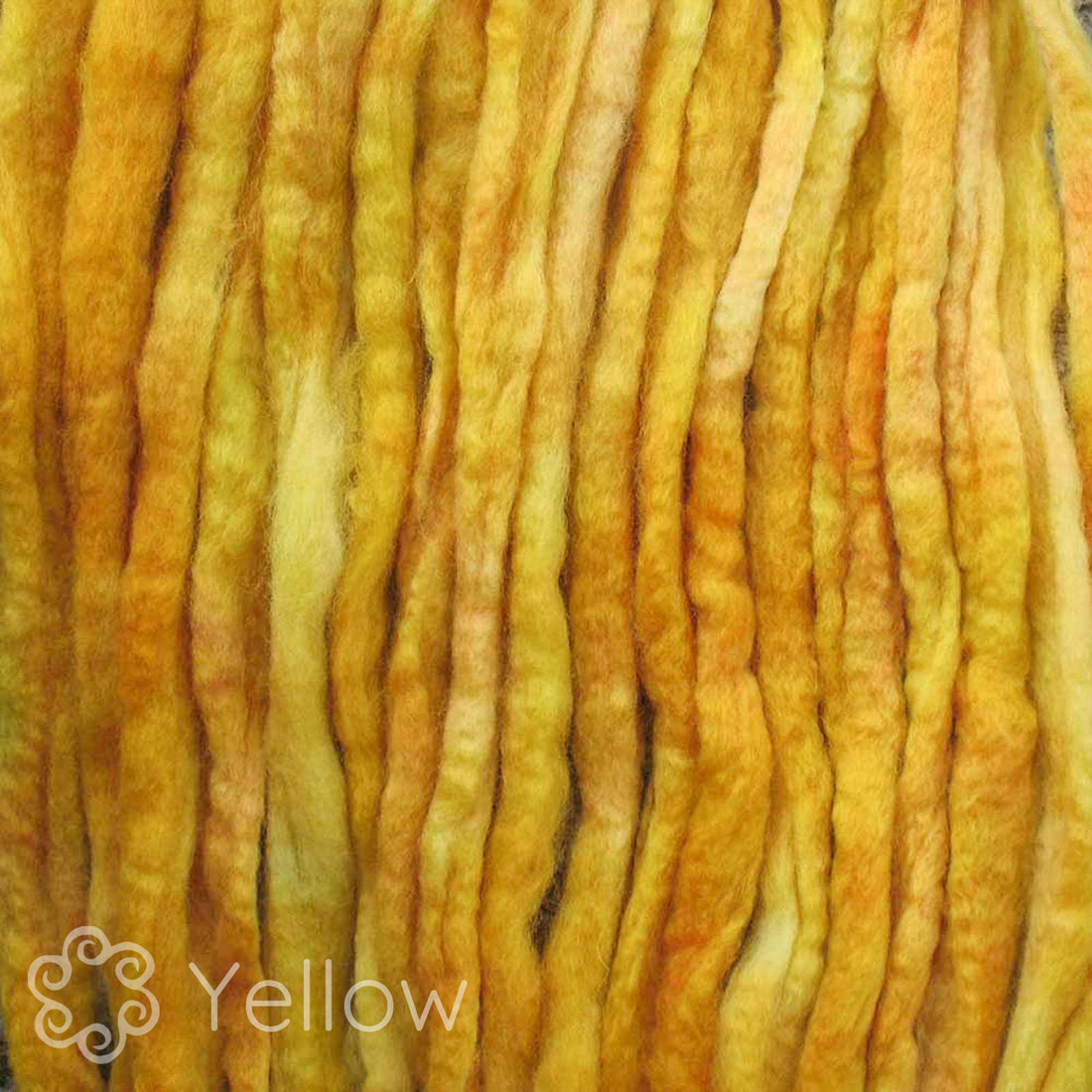 Spin Kit with Drop Spindle & BFL Wool - Yellow