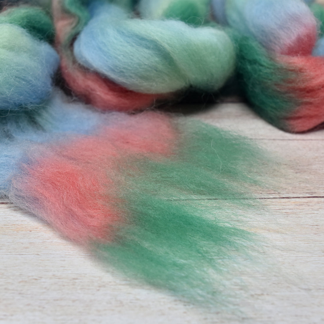 Spin Kit with Drop Spindle & Space Dyed Wool - Summer Love