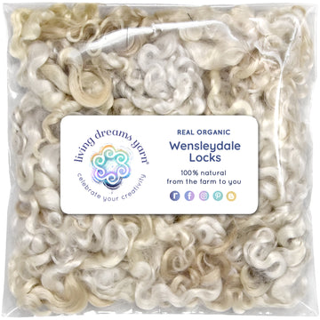 Wensleydale Locks - Natural Fleece, 1oz